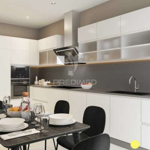 Apartamento t1 c/garagem em construção na praia da rocha