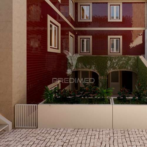 Studio com pátio em belem, lisboa