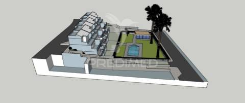 Loteamento urbano para 6 moradias, piscina e bar de apoio - algoz