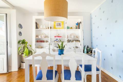 Magnífico t4 duplex com varandas, terraço e vista rio, estrela, lisboa