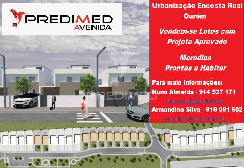 Lote p/ moradia, urbanização da encosta real, ourém