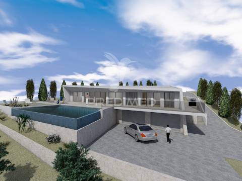 Moradia térrea ultrapremium com 4 quartos e piscina infinita – silves