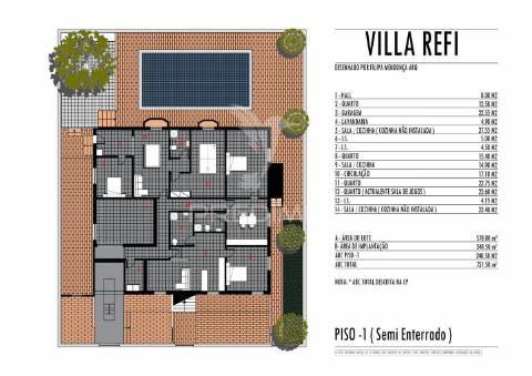 Moradia t4 + t2 + t2 + t1 + t1 + t1 c/piscina