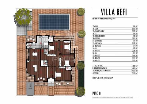 Moradia t4 + t2 + t2 + t1 + t1 + t1 c/piscina