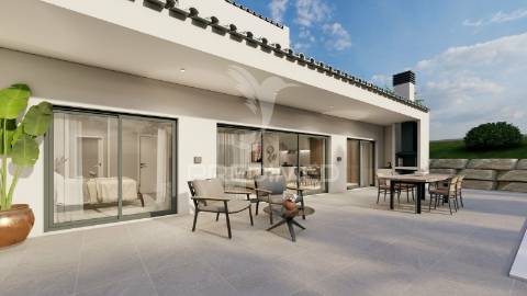 Moradias patâ deluxe - t3 com piscina e garagem