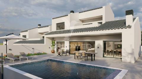 Moradias patâ deluxe - t3 com piscina e garagem