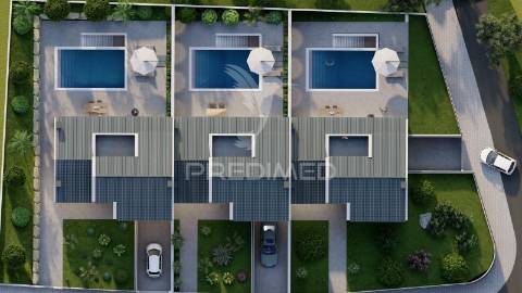 Moradias patâ deluxe - t3 com piscina e garagem