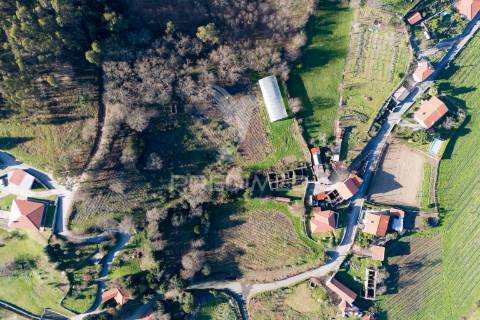 Quinta com casa 300m2 em serzedelo, póvoa de lanhoso, braga