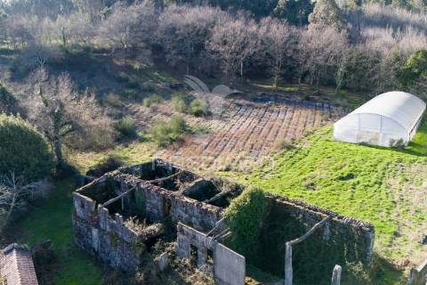 Quinta com casa 300m2 em serzedelo, póvoa de lanhoso, braga