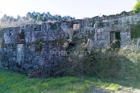 Quinta com casa 300m2 em serzedelo, póvoa de lanhoso, braga