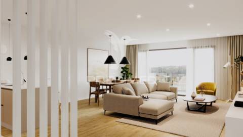 Apartamento t2 novo com garagem no centro de leiria