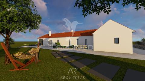 Terreno para venda com ruína e projeto aprovado em casal dos crespos - ourém