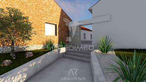 Terreno para venda com ruína e projeto aprovado em casal dos crespos - ourém