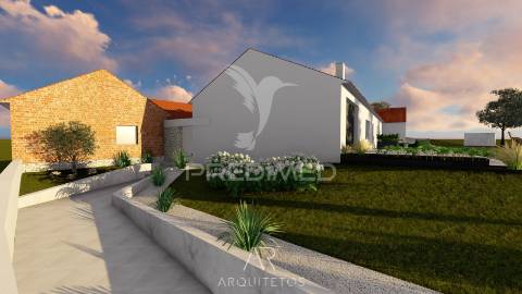 Terreno para venda com ruína e projeto aprovado em casal dos crespos - ourém