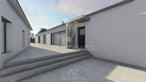 Terreno para venda com ruína e projeto aprovado em casal dos crespos - ourém