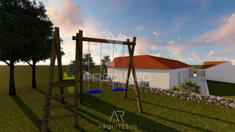 Terreno para venda com ruína e projeto aprovado em casal dos crespos - ourém