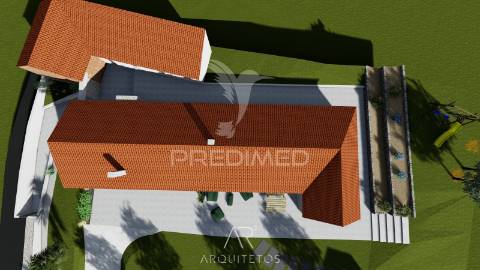 Terreno para venda com ruína e projeto aprovado em casal dos crespos - ourém