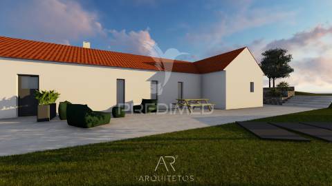 Terreno para venda com ruína e projeto aprovado em casal dos crespos - ourém