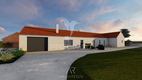 Terreno para venda com ruína e projeto aprovado em casal dos crespos - ourém