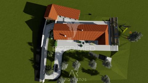 Terreno para venda com ruína e projeto aprovado em casal dos crespos - ourém