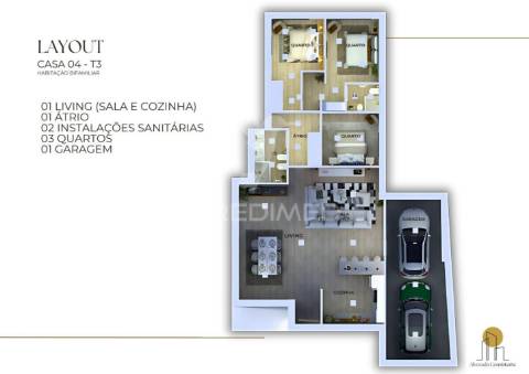 Moradia térrea t3 | cacia