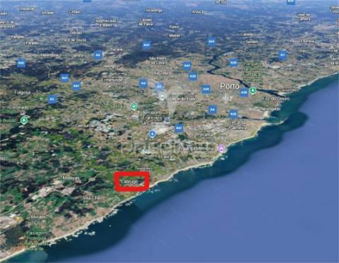 Moradia germinada em inicio de construção com vista de mar em labruge- vila do conde