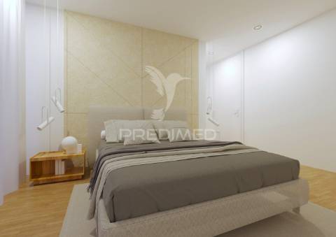 Moradia germinada em inicio de construção com vista de mar em labruge- vila do conde