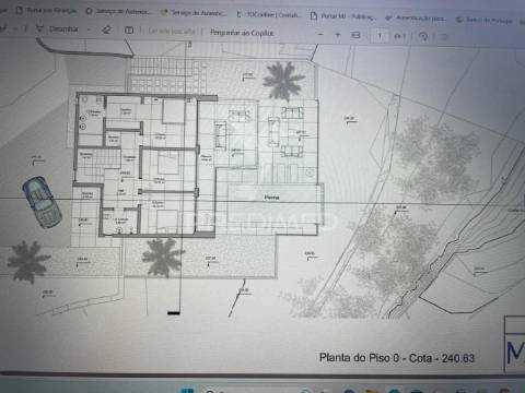 Terreno com projeto aprovado  moradia t3 com piscina "chave na mão"