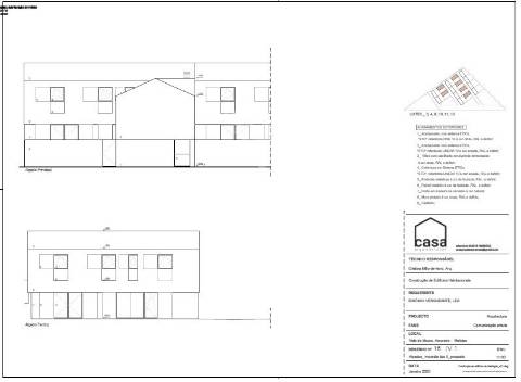 Projeto aprovado em melides - terreno