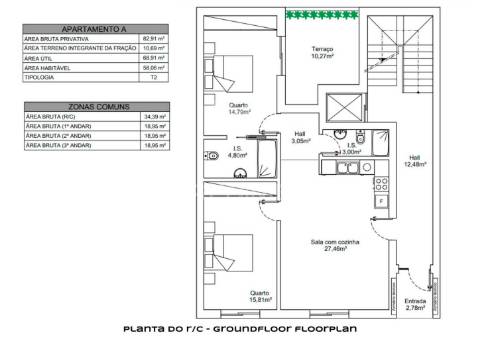 Apartamento t2 em construção, a concluir em 2027