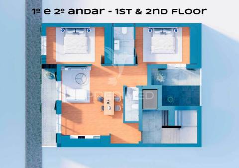 Apartamento t2 em construção, a concluir em 2027