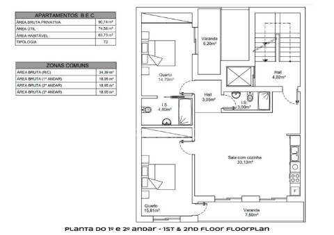 Apartamento t2 em construção, a concluir em 2027