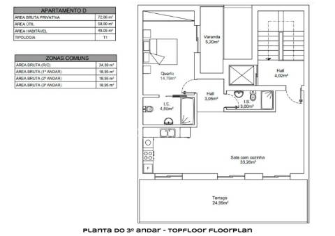 Apartamento t2 em construção, a concluir em 2027