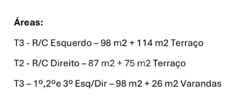 Apartamento novo  t3 à venda em gâmbia - pontes - alto da guerra 351.000€