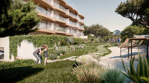 T 3 vista de mar e ria na praia da costa nova