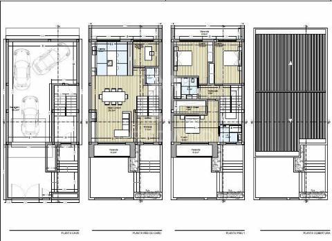 Moradia banda t3 - vila verde - estrutura fechada
