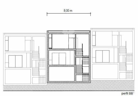 Moradia banda t3 - vila verde - estrutura fechada