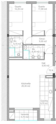 Apartamento t2 novo - próximo ao centro de braga