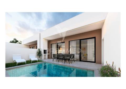 Moradia t4 térrea, com 3 suites e piscina no condomínio tower village