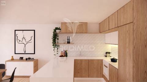 T1 leça de palmeira em contrução com terraço