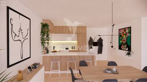 T1 leça de palmeira em contrução com terraço