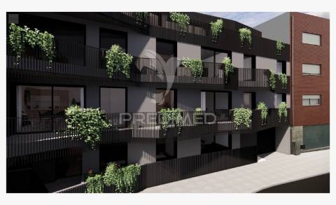 T1 leça de palmeira em contrução com terraço