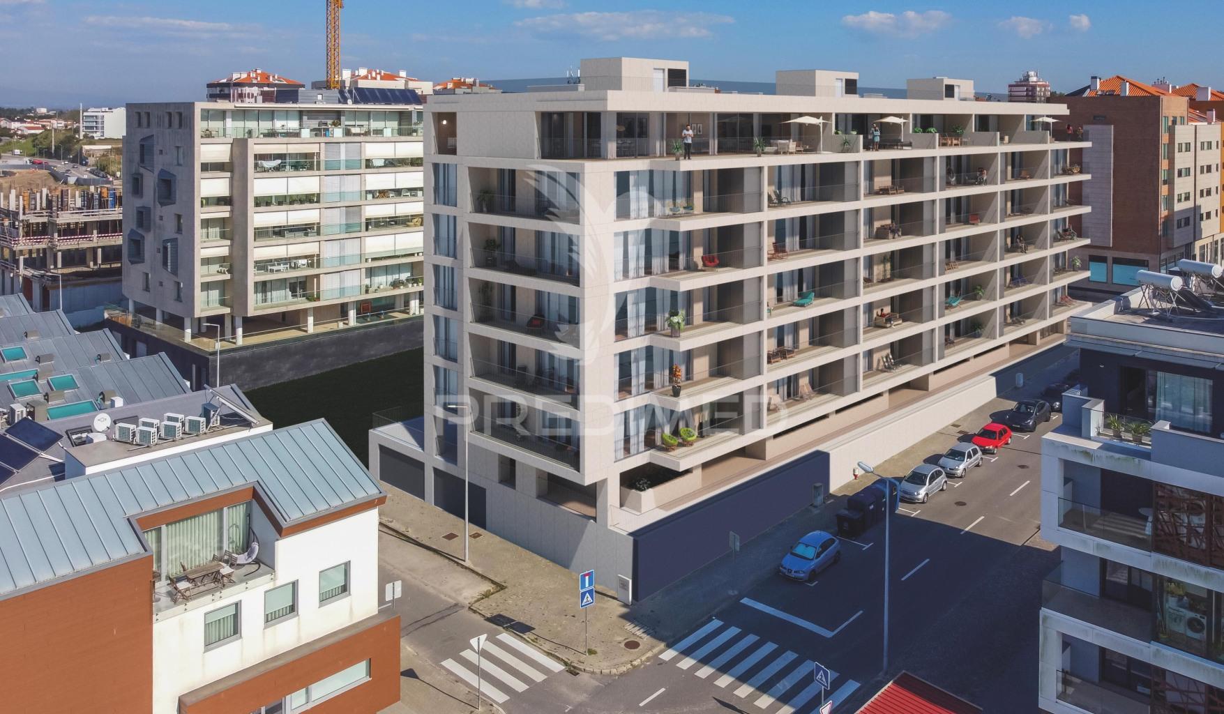 Apartamento t2 com suite, varanda e 2 garagens – barrocas, aveiro