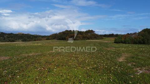 Herdade confinante com praia e linha mar