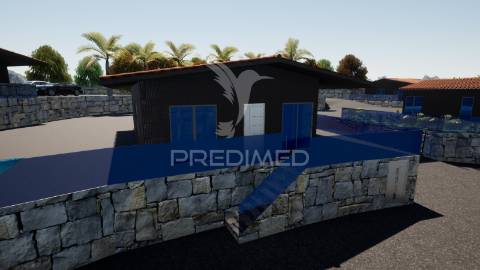 Duas moradias no empreendimento turístico no parque nacional da peneda-gerês