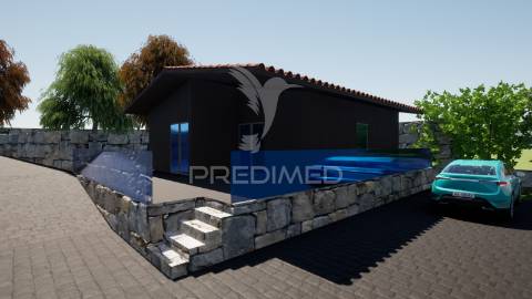 Duas moradias no empreendimento turístico no parque nacional da peneda-gerês