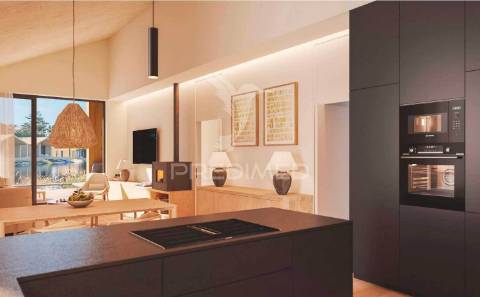 Moradia t2 nova, de madeira, junto à lagoa de óbidos