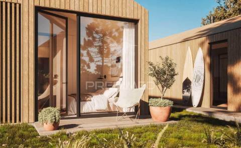 Moradia t3 nova, de madeira, junto à lagoa de óbidos