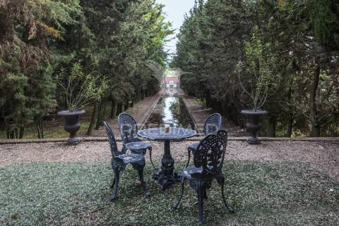 Palácio histórico com jardim botânico e instalações hípicas — elvas, portugal