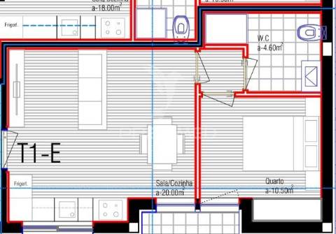 Apartamento t1 em construção, união de freguesias de barcelos, vila boa e v. frescainha (s. pedro e s. martinho)